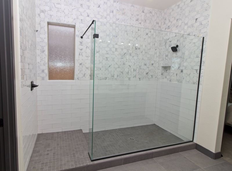 Large Format Tile Shower Wall